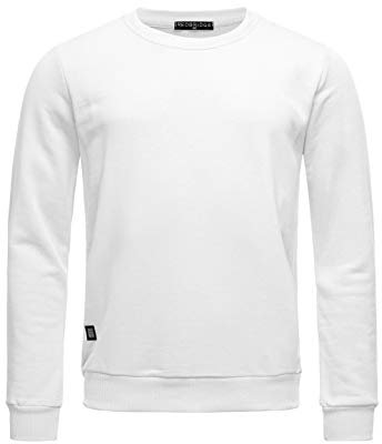 Red Bridge Herren Crewneck Sweatshirt Pullover Premium Basic,Weiß-ii,XXL