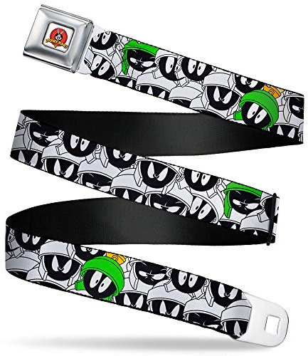 Buckle-Down Damen Seatbelt Belt Marvin The Martian XL Gürtel, Mehrfarbig, 1.5 Wide-Fits Pant Size 32-52