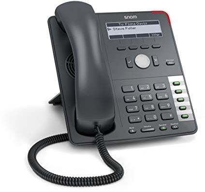 Snom 710 Professionelles VoIP/SIP-Business-Telefon, Display mit Hintergrundbeleuchtung, Ethernet-Switch, Sensor-Hook-Switch, 4 SIP-Identitäten, IPv6; 2793 (Generalüberholt)