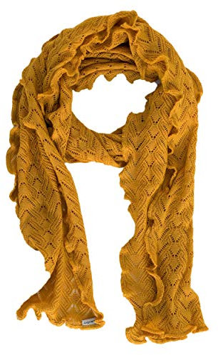 Invero, Merino Schal Lilly, 100% Wolle (Honig)