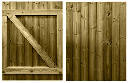 Ruby 4ft x 3ft Side Gate, Pedestrian Gate, Brown Wooden Rustic Gate