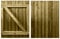 Ruby 4ft x 3ft Side Gate, Pedestrian Gate, Brown Wooden Rustic Gate