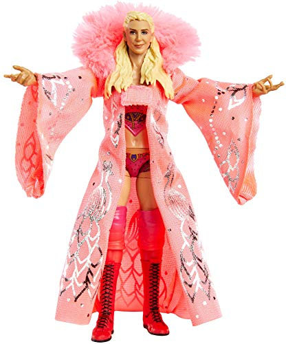 WWE Charlotte Flair Ultimate Edition Multiple-Pose 15,2 cm Actionfigur mit Einstiegsausrüstung, extra Köpfen und austauschbaren Händen
