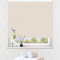 LUCKUP 100% Blackout Waterproof Fabric Window Roller Shades Blind, Thermal Insulated,UV Protection,for Bedrooms,Living Room,Bathroom,The Office, Easy to Install 51 x 183 cm(Cream)