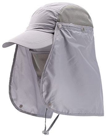 Sonnenhut Damen Herren Legionärskappe mit Nackenschutz Safari Cap UV Schutz Angelhut Schnelltrocknend Fischerhüte Abnehmbarer Wasserdicht Wanderhut Faltbar Gartenhut Outdoor Radfahren Bergsteigerhut
