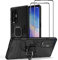 NOVAGO Compatible avec Oppo Find X3 Neo 5G -Pack Complet- Coque Ultra Résistante avec Anneau Anti Chute + 2 Films de Protection écran en Verre trempé 3D incurvé