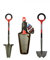 ROOTSLAYER - VENTEO - Pack Précision - Noir - Adulte - Beche à Main Dresse Bordures™ - Manche 360° - Râteau de Jardin - Acier au Carbone - Caoutchouc