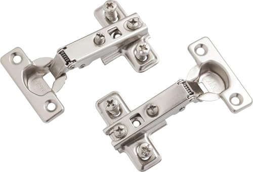 26mm - 95_ Degrees Concealed Hinge Full Overlay Type with Mounting Plate H0 Kitchen Cabinet Door Hinges (Pack of 2) 3701