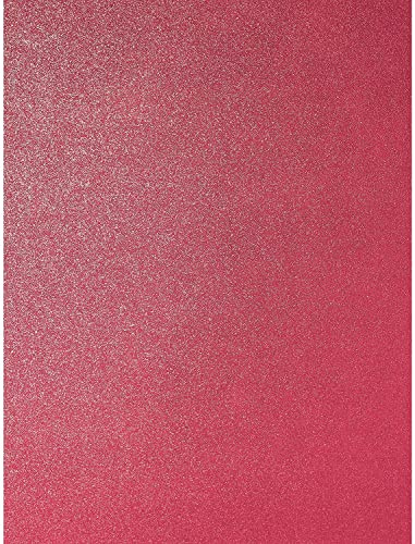 Perlglanz-Scrapbooking-Papier, dekorativ, 120 g/m², doppelseitig, Weihnachtsrot, 12 x 12