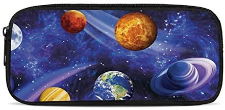 Belidome Planet Federmäppchen, Universum, Weltraum, Stiftetasche für Kinder, Jungen, Mädchen