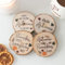 Jones Home & Gift Set of 4 Natural Log Slice Hello Autumn Design Wood Coasters | Wooden Drinks Coaster Set - Cup Mug Table Mats Dining Deco, Multicolor, 10cm x 10cm x 1.2cm