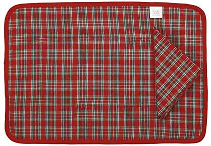 ALMATEX SRL Tovaglietta americana imbottita TARTAN scozzese con tovagliolo