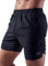 Satire Gym - Sporthose Herren kurz mit Taschen - Sport Shorts Männer als Laufhose Gymshorts (Running, Bodybuilding, Fitness schwarz, S)