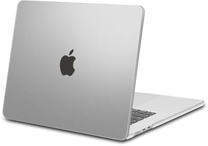 MOSISO Kompatibel mit MacBook Air 15 Zoll Hülle M4 M3 M2 A3241 A3114 A2941 2025 2024 2023 Chip mit Liquid Retina Display & Touch ID, Schützend Plastik Hartschale Case Cover, Transluzent