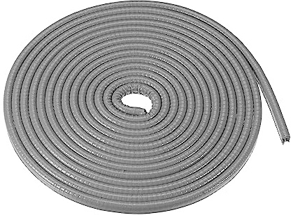 A ABSOPRO Auto Tür Kantenschutz U-Förmig Gummi Universal Grau 1pc | 16.4ft / 5m Länge, 10mm Breite, 7mm Dicke, PVC & Eisen, Kein Kleber, Einfache Installation, Temperaturbeständig, Flexibel