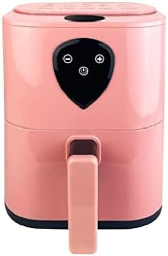 Friggitrice Ad Aria Senza Olio per Uso Domestico Friggitrice Ad Aria di Grande capacità Friggitrice Ad Aria Intelligente Multifunzionale Friggitrice E Torrefazione Elettrica Small Touch,Rosa,21 * 28