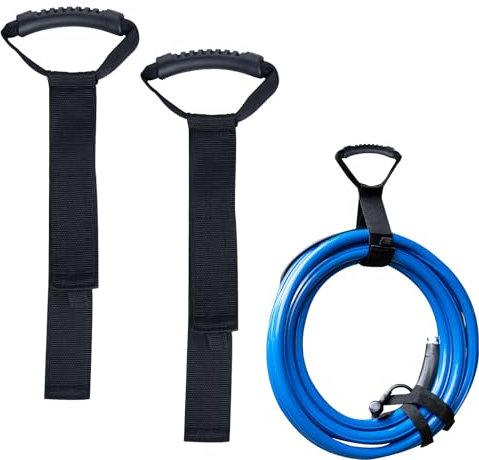 Yogayet 2 Pack Wrap-It Heavy Duty Storage Straps Nylon Hook and Loop Straps Reusable Velcro Extension Cord Holder Organizer Cable Ties for Carrying Strap Garden Hose Storage Garage Wall Organization