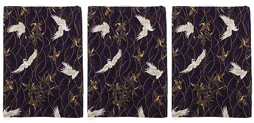 NUOBESTY 3pcs Unique Book Cover Crane Design Book Sleeve for Boys and Girls Teachers