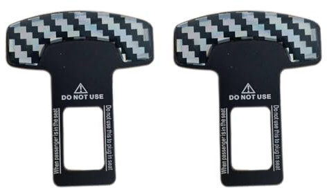 Generic Anschnaller Adapter Auto,1/2PC Gurtadapter Stecker VerläNgerung, Gurtschloss Autogurt Stecker Schnallen rückgängig Machen Alarm für Gürtel für LKW Pkw (03-A-2pc, One Size)