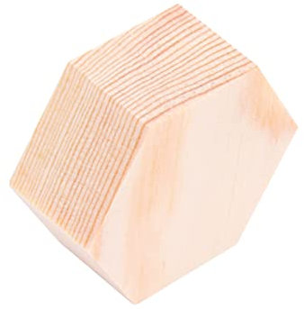 SHINEOFI 10piezas Tablones De Madera Pino Bloques De Madera Hexagonales Para Manualidades
