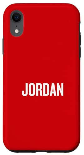 Hülle für iPhone XR Jordanische Nationalflagge, Farbe: Rot