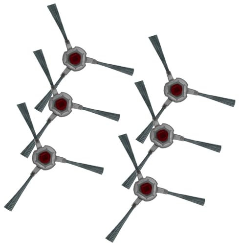 Vuzmode Paño de fregona for aspiradora, for Yeedi, for estación de Barrido, cepillos Laterales autolimpiantes de Repuesto, Almohadillas de Limpieza for el hogar trapeador Robot(6side Brush)