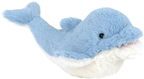 MON AMI Oceanne Dolphin Plush Toy, 11-Inch Soft Dolphin Stuffed Animal | dolphin stuffed animal, soft cuddly plush build, adorable huggable companion, ocean-themed nursery accent, all-ages gift