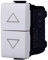 Moduli Bianchi, Compatibile Con Bticino Matix, interruttori, pulsanti, deviatori, dimmer, sensori, PIR, buzzer, Per Placche originali e compatibili (1x, interruttore Sali-scendi interbloccato)