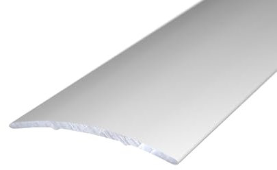 Selbstklebendes Übergangsprofil aus Aluminium | 90 cm Länge | 40 mm Breite | Oberfläche Silber | Nr. 136 Carl Prinz