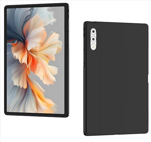 GIOPUEY Cover per Lenovo Yoga Tab Plus, Guscio posteriore in TPU morbido, Ultra-sottile, Anti-vibrazione e anti-scivolo - Nero
