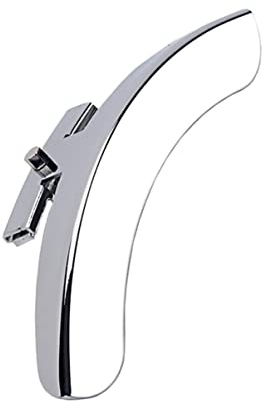 Banjo Armlehne aus Zinklegierung, Einbeinig, Ersatzteile für Banjos | Spiegelfinish in Silber, für Restaurierung Vintage Banjo Modelle, Ha15, Robustes Zubehör