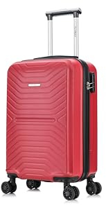 FLYMAX 45x36x20 EasyJet Cabin Bag Cabin Suitcase Carry on Hard Shell Hand Luggage Case Approved for Ryanair EasyJet 2 Fits 8kg/12kg 30 Litre Capacity + 3 Digit Lock + Telescopic Handle Luggage