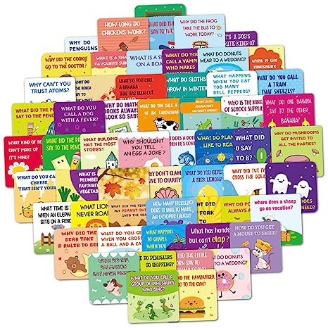 Angoily Lunchbox Notizkarten 60 Stück Kinder Witz Und Motivationskarten Aus Karton Bunte Doppelseitige Spielkarten Für Brotdosen Kindergarten Schule