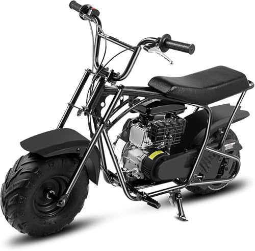 Offroad Mini Dirt Bike 105CC Benzin – Automatik Pit Bike für Teens ab 13 Jahre mit DIY-Aufklebern