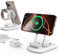 Mag Safe Ladegerät, Ladestation Apple Watch und iPhone,3 in 1 Mag Safe Ladestation Kompatibel mit iPhone 16/15/14, für Apple Watch10/9,Airpods 3/2/Pro,faltbar einstellbar,Elfenbeinweiß