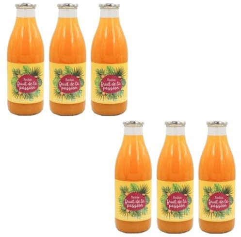Lot 6x Nectar de fruit de la passion - Bouteille 1L