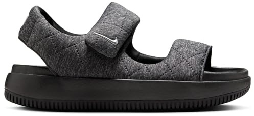 Nike Calm SE Women's Sandals (HJ9000-002, Black/Black/Metallic Silver), Black/Black/Metallic Silver, 3.5 UK
