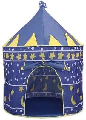Tipi Zelt für Kinder Tragbare Kinder Zelt Spielzeug Klapp Zelte Burg Zimmer Dekor(Blue)