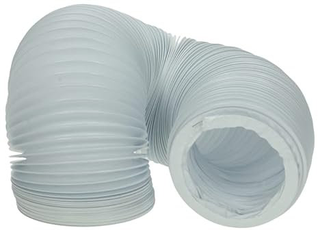 REPORSHOP - Tubo Evacuacion Vapor Secadora 6000x150mm Blanco Flexible