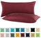 SHC by BaSaTex 2er Pack Jersey Kissenbezüge Kissenhüllen | Kopfkissenbezug aus 100% Baumwolle | 40x60 cm Nackenkissen Bezug | Farbe Bordeaux Rot