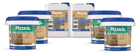 Roxil DIY Shed and Fence Panel Cleaning & Protection Kit – 10 Year Protection from the Elements