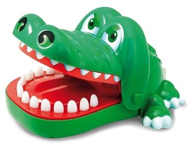 Teorema Giocattoli, Attenti al Coccodrillo!, Gioco Coccodrillo Giocattolo con Denti che Fanno Scattare la Bocca, Gioco da Tavolo di Suspense per Bambini e Famiglia