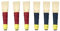 Dudelsack-Rohrblätter, 3 x Schwarz und 3 x Rot, 6 Stück