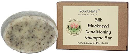 ATTIS Handmade Silk Blackseed Conditioning Shampoo Bar | with Shea Butter | Tea Tree, Lavender & Rosemary Essential Oils | Sulfate Free | Aloe Vera gel | For Men & Women