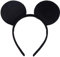 HENBRANDT Black Mouse Ears Headband for Adults/Children - Fancy Dress Costume Head Band Accessory - Party Decoration Gift - UK (BLACK)