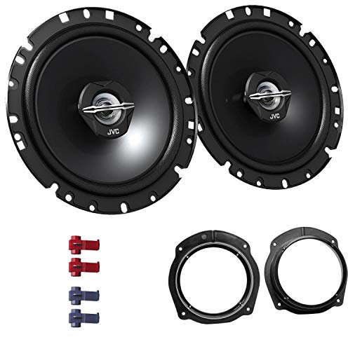 JVC CS-J1720X Lautsprecher mit Einbauset passend für FIAT Bravo (198) 5-Türer ab 2007 Türen vorne/hinten 600 W 170mm 2 Wege Koax