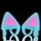 LEFXMOPHY Cat Ear Add Ons for Headset Replacement for Xbox PS4 PS5 Headphones, Silicone Ear Straps Attachment Accessories for Gamer, Girl, Blue Glow in Dark