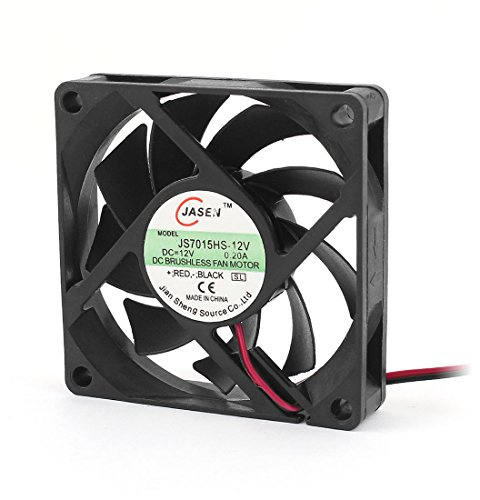 Ruilogod DC12V 0.20a 9 flabellum 70x70x15mm Connettore senza spazzole Fan di raffreddamento del computer