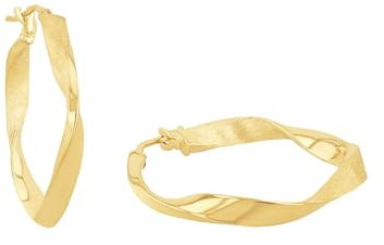 Amor Creolen Damen Ohrschmuck, 2,3 cm, Gold, Kommt in Schmuck Geschenk Box, 2014196