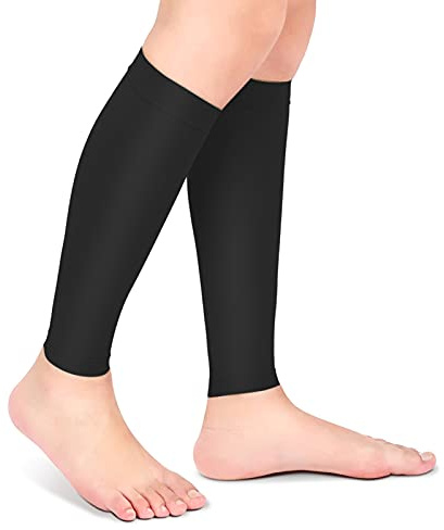 Ejoyous 1 Paar Wadenbandage, Waden Kompressionsstrümpfe Damen Herren Wadenstütze Kompression Compression Calf Sleeves Compression Race and Recover Fußlose Kompressionsstrümpfe